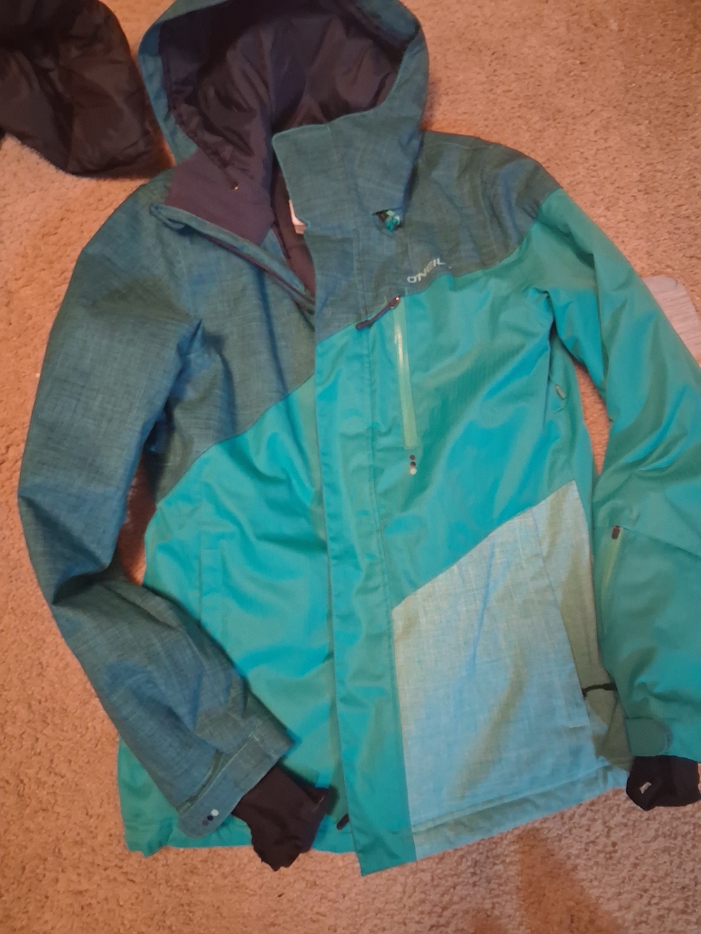 O'Neill Teal & Aqua Colorblock Snow Jacket